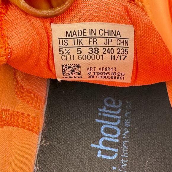 adidas Harden Vol.2 California Dreamin Sneakers Mens‎ 5.5 Orange Lace Up AP9843 main image 10